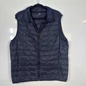 Uniqlo Ultra Light Down Vest Mens Extra Large Navy Blue Puffer Lightweight Nylon